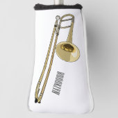 Trombone-Cartoon Golf Headcover (Rotieren 90)