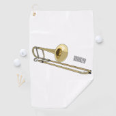 Trombone-Cartoon Golfhandtuch (Insitu)