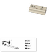 Trombone-Cartoon Gummistempel (Stempel)