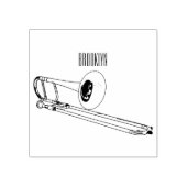 Trombone-Cartoon Gummistempel (Prägung)