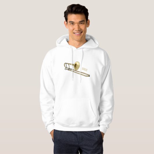 Trombone-Cartoon Hoodie (Vorne ganz)
