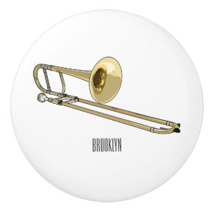 Trombone-Cartoon Keramikknauf