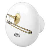 Trombone-Cartoon Keramikknauf (Rechts)