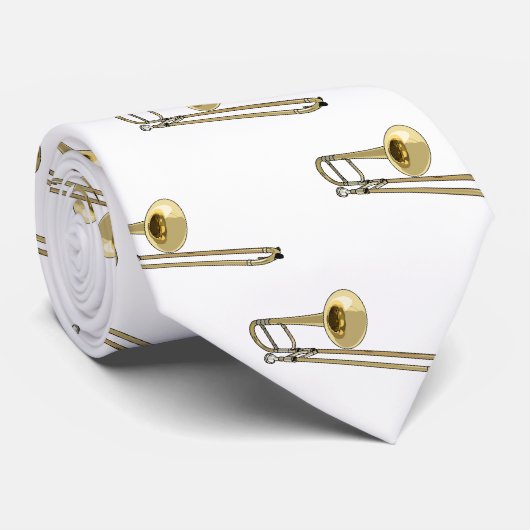 Trombone-Cartoon Krawatte (Gerollt)
