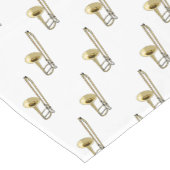 Trombone-Cartoon Kurzer Tischläufer (Ecke)