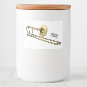 Trombone-Cartoon Lebensmitteletikett