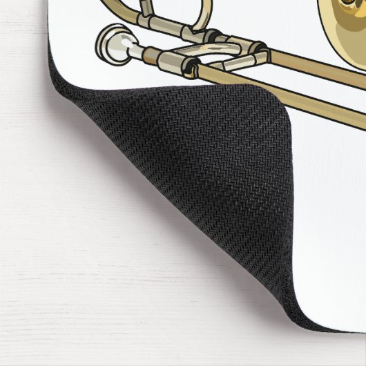 Trombone-Cartoon Mousepad (Ecke)