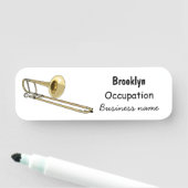 Trombone-Cartoon Namensschild (Beispiel)