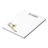 Trombone-Cartoon Notizblock (Rotiert)
