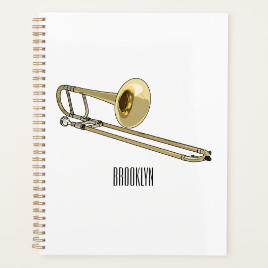 Trombone-Cartoon Planer (Vorderseite)