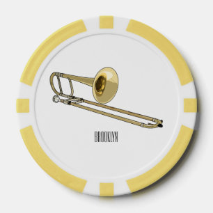 Trombone-Cartoon Pokerchips
