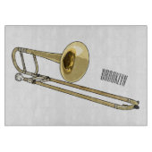 Trombone-Cartoon Schneidebrett (Vorderseite)