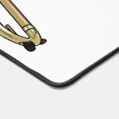 Trombone-Cartoon Schreibtischunterlage (Ecke)