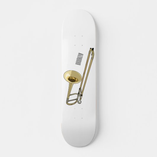 Trombone-Cartoon Skateboard (Vorne)