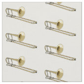 Trombone-Cartoon Stoff (Nahaufnahme)