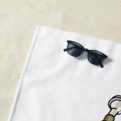 Trombone-Cartoon Strandtuch (Beispiel)