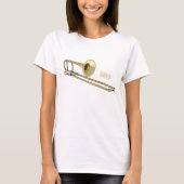 Trombone-Cartoon T-Shirt (Vorderseite)
