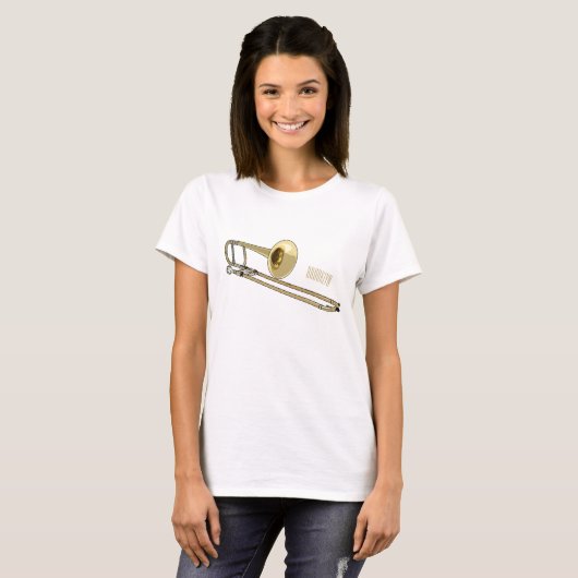 Trombone-Cartoon T-Shirt (Vorne ganz)
