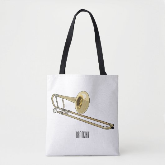 Trombone-Cartoon Tasche (Vorderseite)