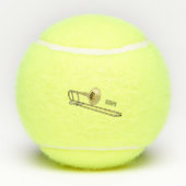 Trombone-Cartoon Tennisbälle (Rückseite)