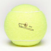 Trombone-Cartoon Tennisbälle (Vorderseite)