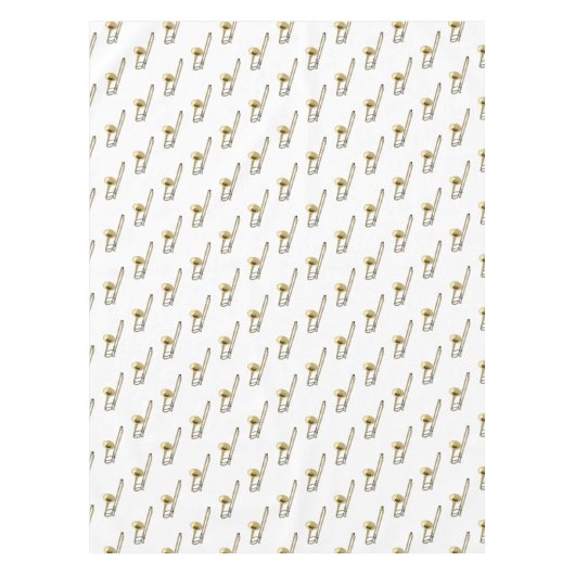 Trombone-Cartoon Tischdecke (Vorderseite)