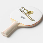 Trombone-Cartoon Tischtennis Schläger (Vorderseite)