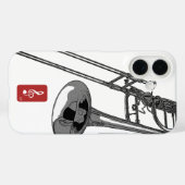 Trombone Case-Mate iPhone Hülle (Rückseite (Horizontal))