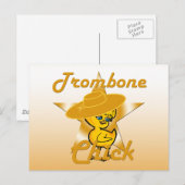 Trombone Chick #10 Postkarte (Vorne/Hinten)