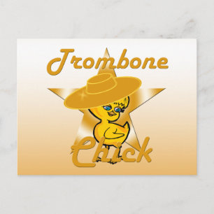 Trombone Chick #10 Postkarte