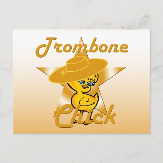 Trombone Chick #10 Postkarte (Vorderseite)