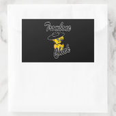 Trombone Chick #4 Rechteckiger Aufkleber (Tasche)