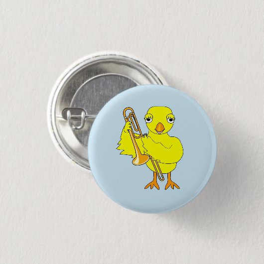 Trombone Chick Button (Vorne & Hinten)