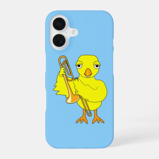 Trombone Chick iPhone 16 Hülle (Rückseite)
