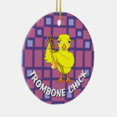 Trombone Chick Keramik Ornament (Rechts)