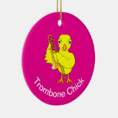 Trombone Chick Keramik Ornament (Rechts)