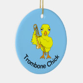 Trombone Chick Keramik Ornament (Rechts)