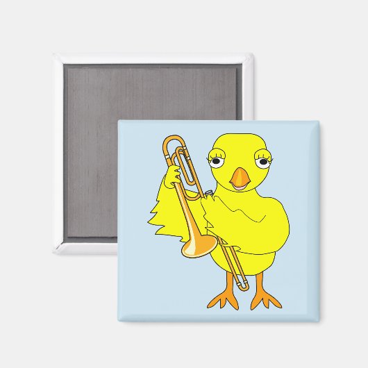 Trombone Chick Magnet (Vorderseite/Rückseite)