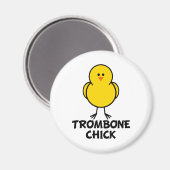 Trombone Chick Magnet (Vorderseite/Rückseite)