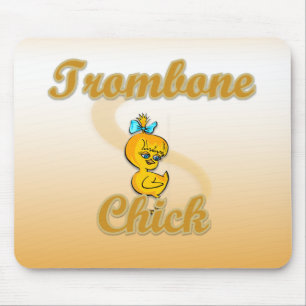 Trombone Chick Mousepad