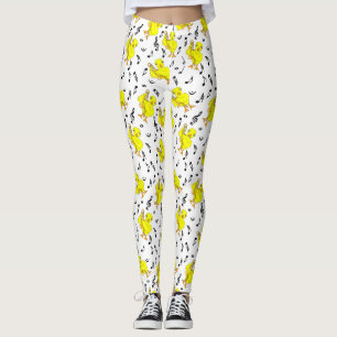 Trombone Chick Musiknoten Leggings