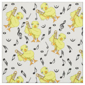 Trombone Chick Musiknoten Stoff (Muster)