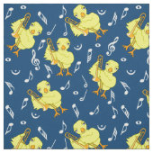 Trombone Chick Musiknoten Stoff (Muster)