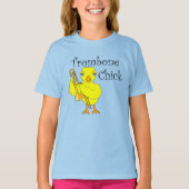 Trombone-Chick-Text T-Shirt (Vorderseite)