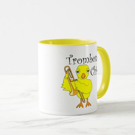 Trombone-Chick-Text Tasse (VorderseiteRechts)
