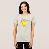 Trombone-Chick-Text Tri-Blend Shirt (Vorderseite voll)