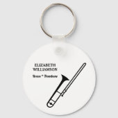 TROMBONE Class of 2027 Marching Band Keychain Schlüsselanhänger (Rückseite)