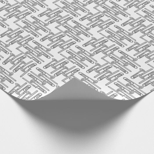 Trombone Crosshatch Geschenkpapier (Ecke)