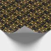 Trombone Crosshatch Geschenkpapier (Ecke)