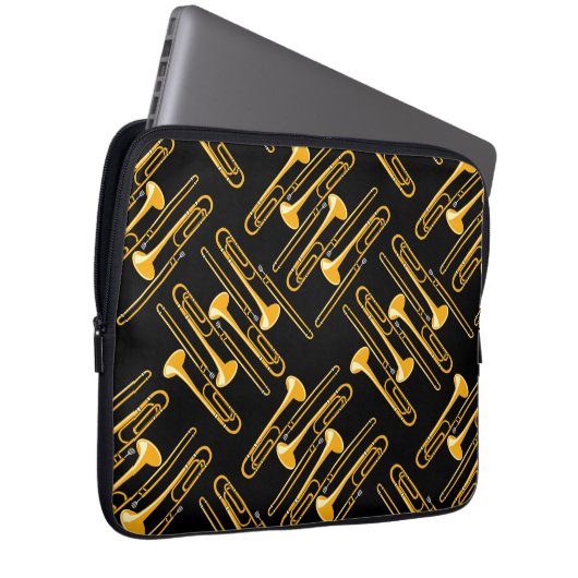 Trombone Crosshatch Laptopschutzhülle (Vorne Rechts)